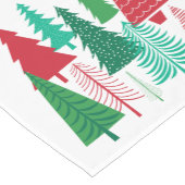 moderne Weihnachtsbäume Kurzer Tischläufer (Ecke)