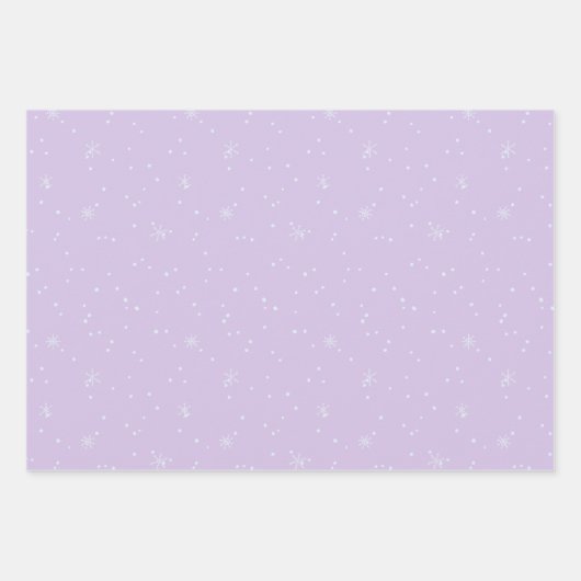 Moderne Weihnachtsbäume Lavender Pattern Geschenkpapier Set (Vorderseite 2)