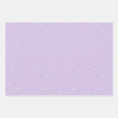 Moderne Weihnachtsbäume Lavender Pattern Trio Geschenkpapier Set (Vorderseite 2)