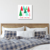 moderne Weihnachtsbäume Leinwanddruck (Insitu (Schlafzimmer))