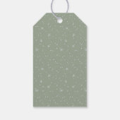 Moderne Weihnachtsbäume MERRY CHRISTMAS Skript Geschenkanhänger (Rückseite)