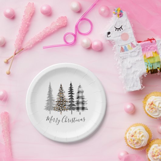 Moderne Weihnachtsbäume Pappteller (Party)