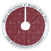 Moderne Weihnachtsbäume Personalisiert Polyester Weihnachtsbaumdecke (Vorderseite)