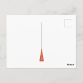 Moderne Weihnachtsbäume, rot, grün, blau Postkarte (Rückseite)