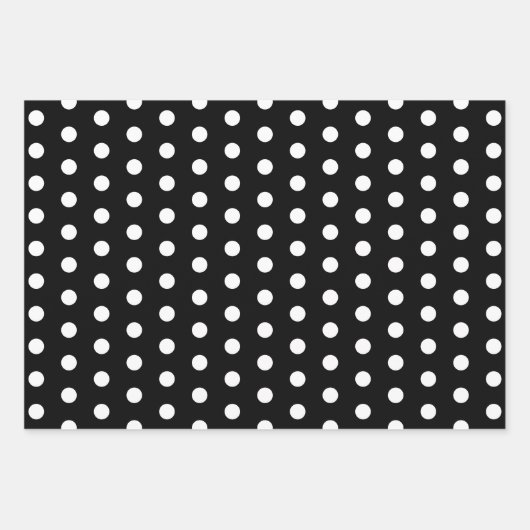 Moderne Weihnachtsbäume Schneeflocken Schwarz-weiß Geschenkpapier Set (Vorderseite 2)