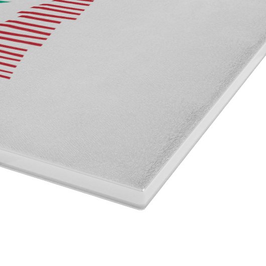 moderne Weihnachtsbäume Schneidebrett (Ecke)