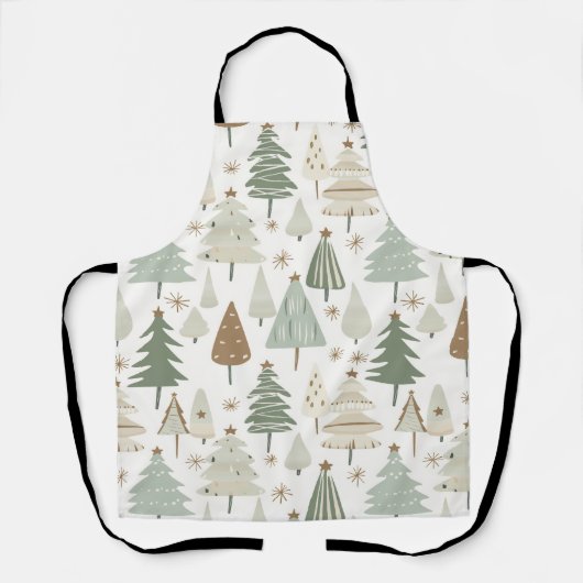 Moderne Weihnachtsbäume Schürze (Vorderseite)