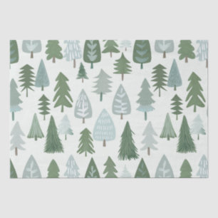 Moderne Weihnachtsbäume Seidenpapier