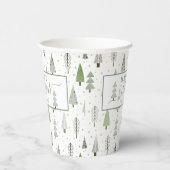 Moderne Weihnachtsbäume Skript glückliche Ferien G Pappbecher (Rechts)