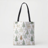 Moderne Weihnachtsbäume Tasche (Vorderseite)