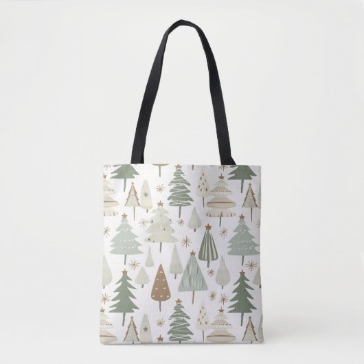 Moderne Weihnachtsbäume Tasche (Vorderseite)