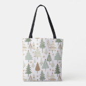 Moderne Weihnachtsbäume Tasche (Rückseite)