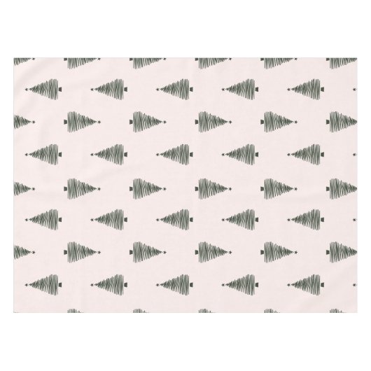 Moderne Weihnachtsbäume Tischdecke (Vorderseite (Horizontal))