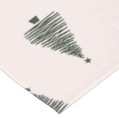 Moderne Weihnachtsbäume Tischdecke (Schrägansicht)