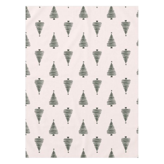 Moderne Weihnachtsbäume Tischdecke (Vorderseite)