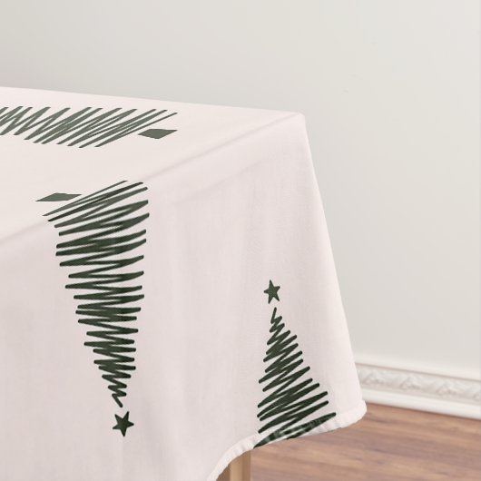 Moderne Weihnachtsbäume Tischdecke (Beispiel)