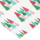 moderne Weihnachtsbäume Tischdecke (Schrägansicht)