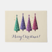 Moderne Weihnachtsbäume Türmat Fußmatte (Vorderseite)