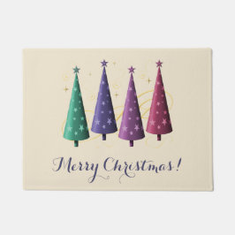 Moderne Weihnachtsbäume Türmat Fußmatte