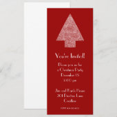 Moderne Weihnachtsbaumeinladung Einladung (Vorne/Hinten)
