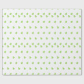 Moderne Weihnachtsbaumen Grünes Muster Geschenkpapier (Flach)