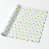 Moderne Weihnachtsbaumen Grünes Muster Geschenkpapier (Ungerollt)