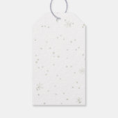 Moderne Weihnachtsbaumen Muster Sage Green Geschenkanhänger (Rückseite)