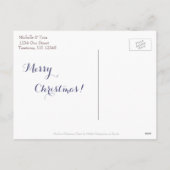 Moderne Weihnachtsbaumen Postkarte (Rückseite)