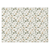 Moderne Weihnachtsbaumen Sage Olive Green Pattern Tischdecke (Vorderseite (Horizontal))