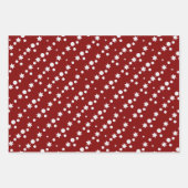 Moderne Weihnachtsbaumen Stars Festivals Muster Geschenkpapier Set (Vorderseite 3)