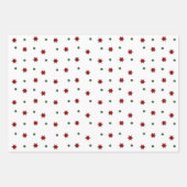 Moderne Weihnachtsbaumen Stars Festivals Muster Geschenkpapier Set (Vorderseite 2)