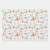 Moderne Weihnachtsbaumfarm Geschenkpapier Set (Vorderseite)