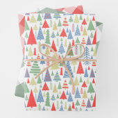 Moderne Weihnachtsbaumfarm Geschenkpapier Set (Beispiel)