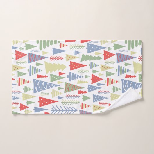 Moderne Weihnachtsbaumfarm Handtuch (Handtuch)