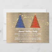 Moderne Weihnachtsbaumfeier Einladung (Vorderseite)