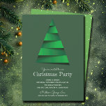 Moderne Weihnachtsbaumfeier Einladung<br><div class="desc">Stilvolle,  moderne abstrakte Weihnachtsbaumdetails sind in schicken,  weißen Schriftzeichen in den Party Einladungen Ihres Party enthalten. PASSENDE Artikel in unserer Sammlung.</div>