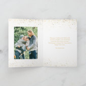 Moderne Weihnachtsbaumfotografie Feiertagskarte (Innenseite)