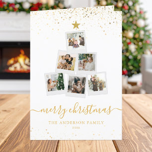 Moderne Weihnachtsbaumfotografie Feiertagskarte