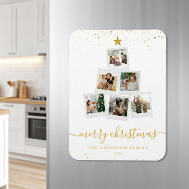 Moderne Weihnachtsbaumfotografie Magnet