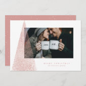 Moderne Weihnachtsbaumfotokarte Feiertagskarte (Vorne/Hinten)