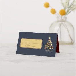 Moderne Weihnachtsbaumgestaltung gegliederte Platz Platzkarte