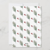 Moderne Weihnachtsbaumgrüßkarte Feiertagskarte (Rückseite)