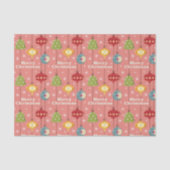 Moderne Weihnachtsbaummöbel aus dem Mittelalter Seidenpapier (Vorderseite)