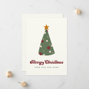 Moderne Weihnachtsbaummobilie Ankündigung