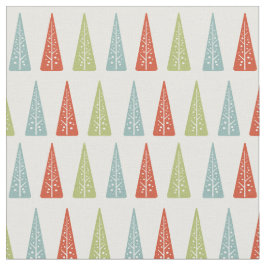 Moderne Weihnachtsbaummuster aus dem Mittelalter Stoff