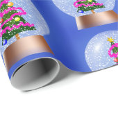 Moderne Weihnachtsbaummuster Geschenkpapier (Rolleneckpunkt)