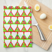 Moderne Weihnachtsbaummuster Küchentuch (Viertel Falte)