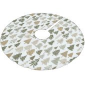 Moderne Weihnachtsbaummuster Polyester Weihnachtsbaumdecke (Schrägansicht)