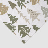 Moderne Weihnachtsbaummuster Seidenpapier (Detail)