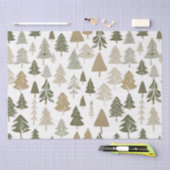 Moderne Weihnachtsbaummuster Seidenpapier (Handwerk)